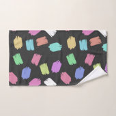 ブ絵を描ラシストロカラフルーク バスタオルセット (ハンドタオル)