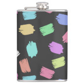 ブ絵を描ラシストロカラフルーク フラスク (正面)