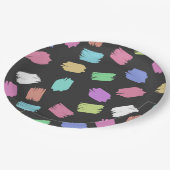 ブ絵を描ラシストロカラフルーク ペーパープレート (アングル)