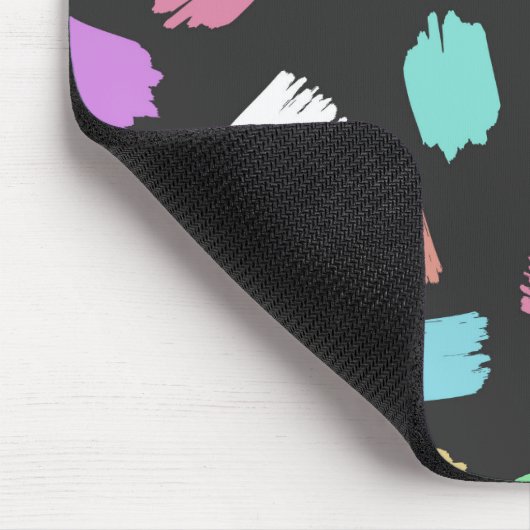 ブ絵を描ラシストロカラフルーク マウスパッド (コーナー)