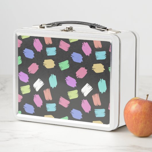 ブ絵を描ラシストロカラフルーク メタルランチボックス (インサイチュ)