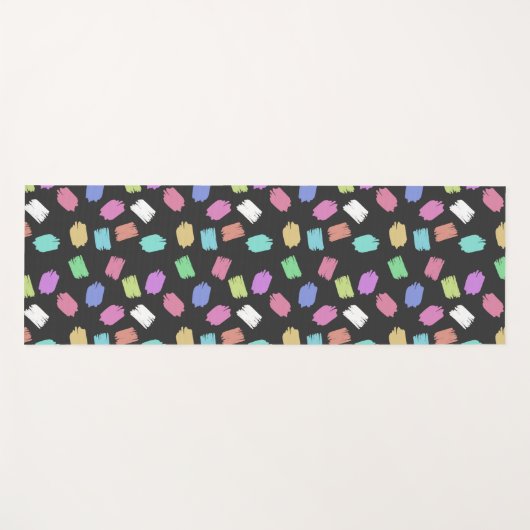 ブ絵を描ラシストロカラフルーク ヨガマット (正面(横))