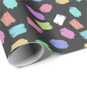 ブ絵を描ラシストロカラフルーク ラッピングペーパー (ロールコーナー)