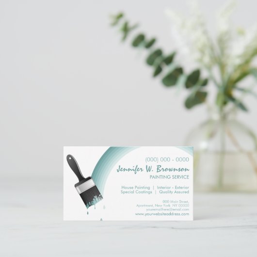 ブ絵を描ラシツール 名刺 (スタンド正面)