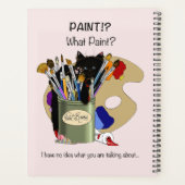 ブ絵を描ラシュパレットブラックキットンアーティスト プランナー手帳 (裏面)