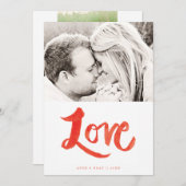 ブ絵を描ラシラブバレンタインデーの写真カード シーズンカード (正面/裏面)