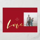 ブ絵を描ラシ |フォトフレーム |ミニマリストJOY 箔シーズンカード (正面)