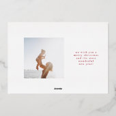 ブ絵を描ラシ |フォトフレーム |ミニマリストJOY 箔シーズンカード (裏面)