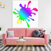 ブ絵を描ロッター キャンバスプリント (インサイチュ (リビング))