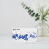 ブ絵を描ロッツ – ネイビーブルー 名刺 (スタンド正面)