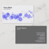 ブ絵を描ロッツ – 電動ブルー 名刺 (正面/裏面)