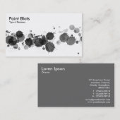 ブ絵を描ロッツ – 黒 名刺 (正面/裏面)