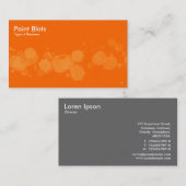 ブ絵を描ロット – オレンジ色のリットオレンジ 名刺 (正面/裏面)