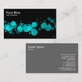 ブ絵を描ロット – ブラックのシアン 名刺 (正面/裏面)