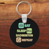 ブ食べトミントンリピート – Badminton Player 1 キーホルダー (正面)