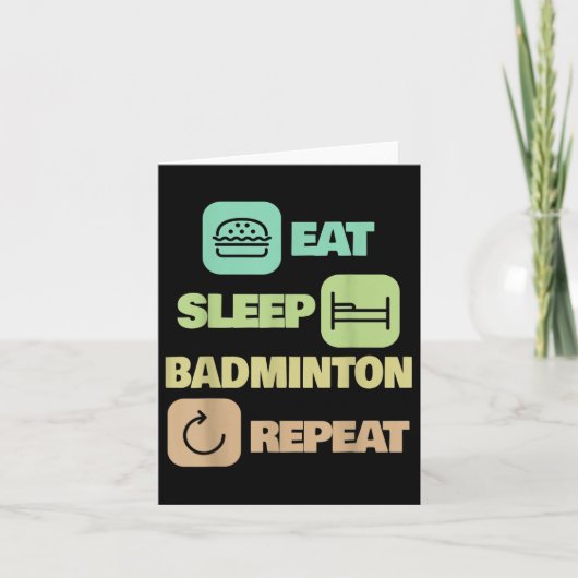 ブ食べミントンのリピート – Badminton Player カード (正面)