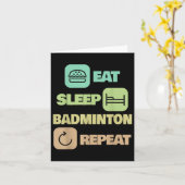 ブ食べミントンのリピート – Badminton Player カード (黄色い花)