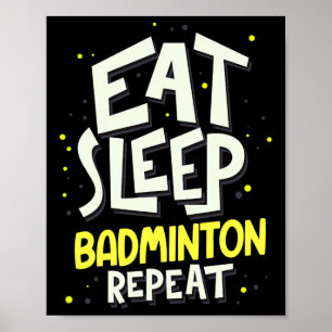 ブ食べミントンのリピート – Badminton Player ポスター