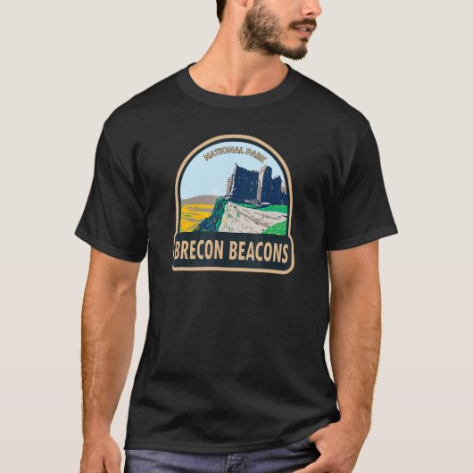 ブ reckon ビーコンズ国立公園 ウェールズ ビンテージ tシャツ (正面)