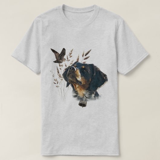 ブrittanyスパニエル、鳥への情熱 tシャツ (デザイン正面)