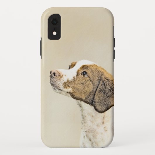 ブrittanyペイント - かわいいオリジナルドッグアート Case-Mate iPhoneケース (裏面)