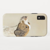 ブrittanyペイント - かわいいオリジナルドッグアート Case-Mate iPhoneケース (裏面(横))