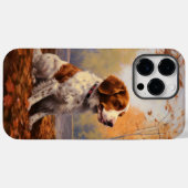 ブrittany スパニエルと紅葉のインスピレーション Case-Mate iPhoneケース (裏面 (横))