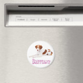 ブrittany スパニエル 子犬 マグネット (インサイチュ (食洗機))