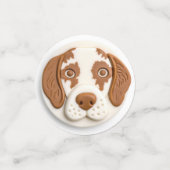 ブrittany Spaniel 犬 3D インスパイアード コンフェッティ (スモール正面)