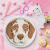 ブrittany Spaniel 犬 3D インスパイアード ペーパープレート (パーティー)