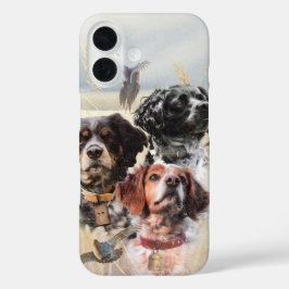 ブrittany Spaniel、鳥への情熱 iPhone 16ケース