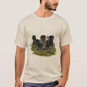 ブrittany Spaniel、鳥への情熱 Tシャツ (正面)