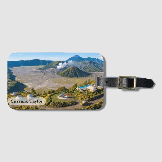 ブromo山航空火山高級 ラゲッジタグ (正面横)