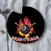 プおもしろいール選手ギフトビリヤード球より少ないトーク 缶バッジ (インサイチュ)