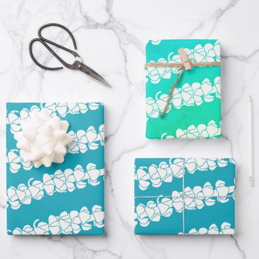 プアケニケニレイギフトラッピング紙 ラッピングペーパーシート (正面)