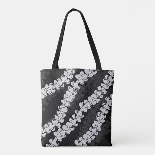 プアケニハワイアンアロハプリント柄 トートバッグ (裏面)