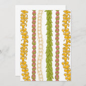 プアケニロケラニピカケメイレ文房具カード 招待状 (正面/裏面)