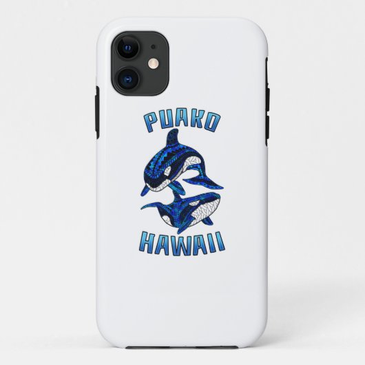 プアコハワイバケーショントリバルホエールオルカス Case-Mate iPhoneケース (裏面)