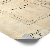 プアデンスアイランドライトハウスプラン – ロードアイランド ポスター (角)