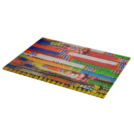 プアンマライ – タイフローラガーランド カッティングボード (角)