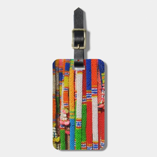 プアンマライ – タイフローラガーランド ラゲッジタグ (正面縦)