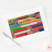 プアンマライ – タイフローラガーランド 長方形シール (封筒)