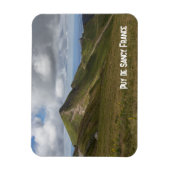 プイ・デ・サンシー火山風景（フランス） マグネット (縦)