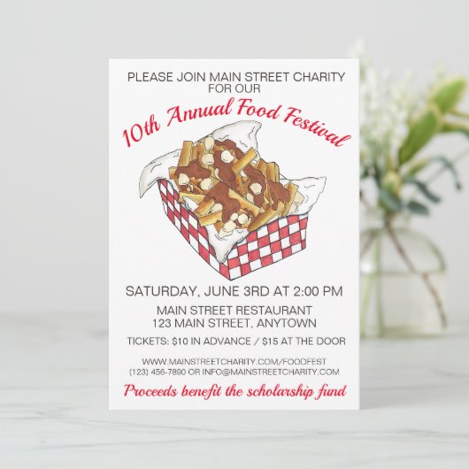 プウインケベックカナダカナダフードフェスティバルパーティー 招待状 (スタンド正面)