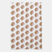 プウインケベックカナダフードフリフランスのーズ キッチンタオル (縦)