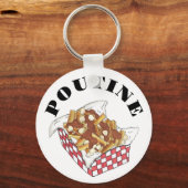 プウインケベックカナダフードフリフランスのーズ キーホルダー (正面)