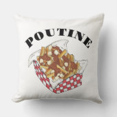 プウインケベックカナダフードフリフランスのーズ クッション (正面)