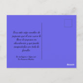 プウサタイムサルバドリアンお気に入りの食品 ポストカード (裏面)