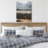 プエブラのアクシチ湖からピコ・デ・オリザバ キャンバスプリント (インサイチュ (寝室))