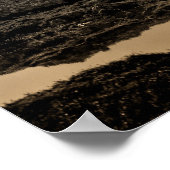 プエブラのアクシチ湖からピコ・デ・オリザバ ポスター (角)